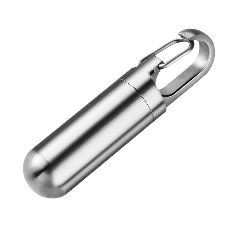 Edelstahl Pillendose