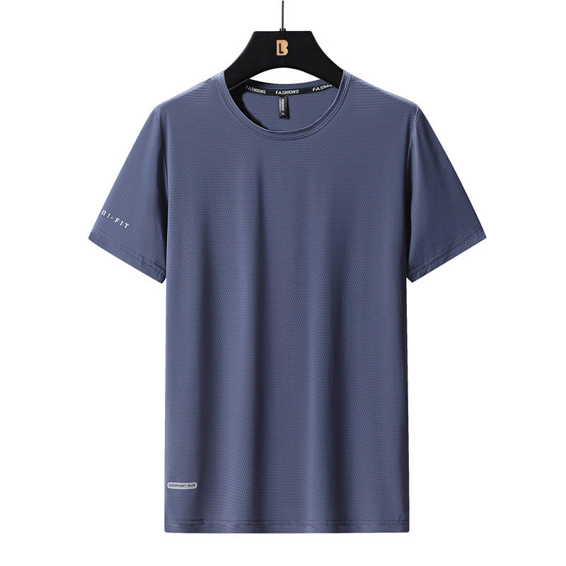 Herren schnelltrocknendes Eis Seiden T-Shirt