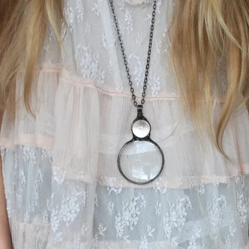 Kette mit Lupe Anhänger