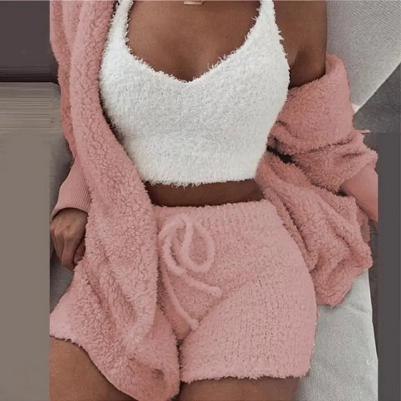 Flanellvelours-Pyjama-Set