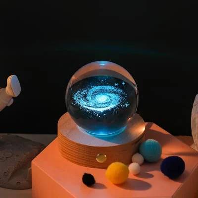 3D Planet Kristallkugel