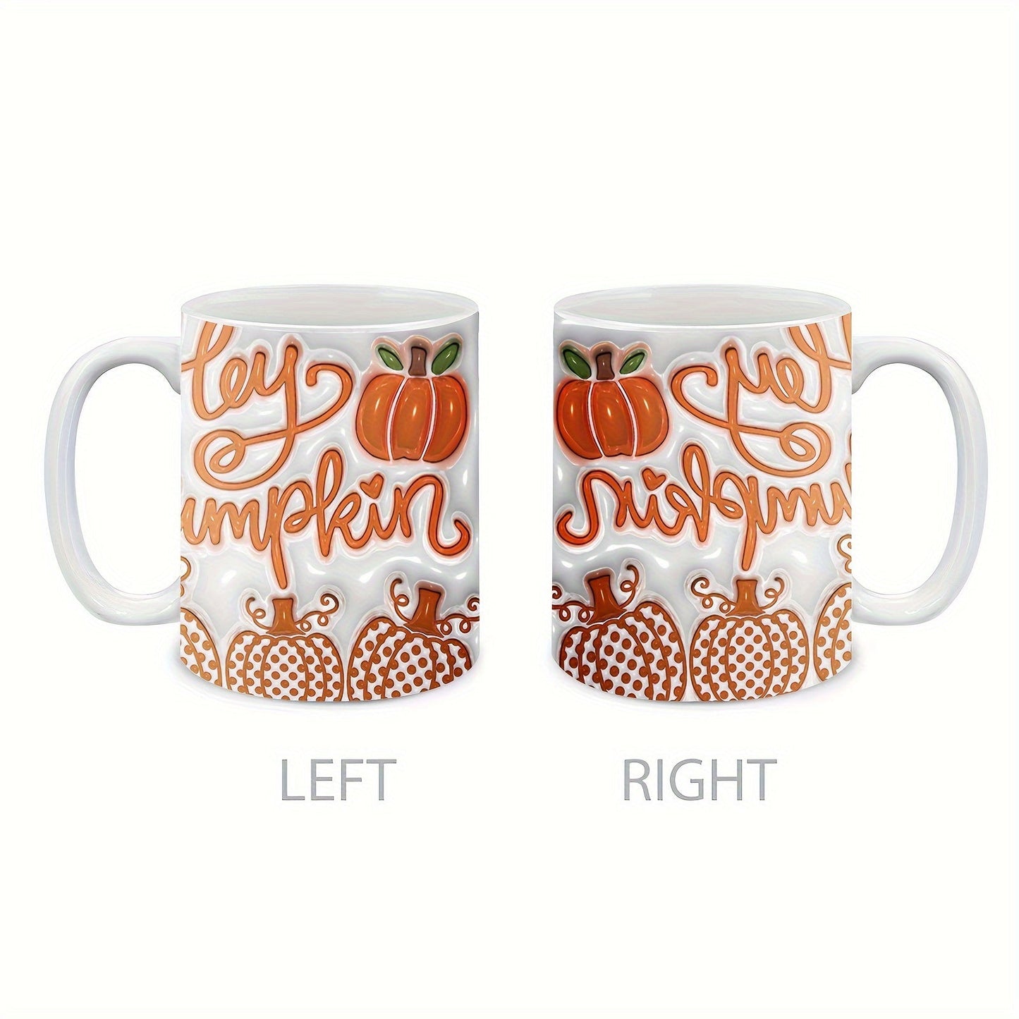 Keramische Kürbis-Tasse