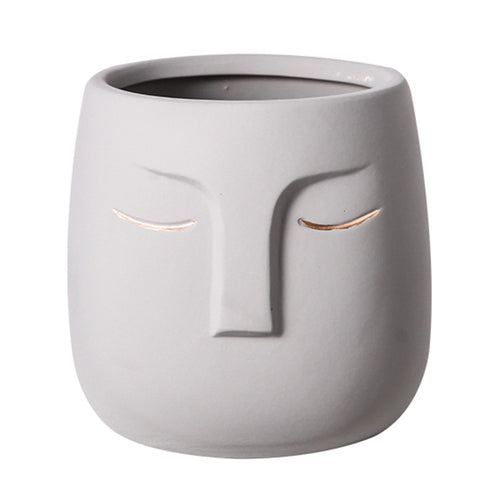 Keramische Gesicht Wohnzimmer Vase