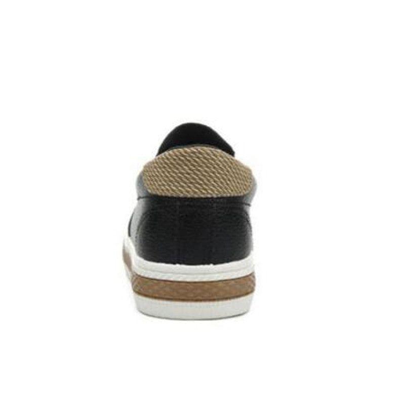 Schwarze Slipper Damen Casual Schuhe Weiche Leder Ballerinas