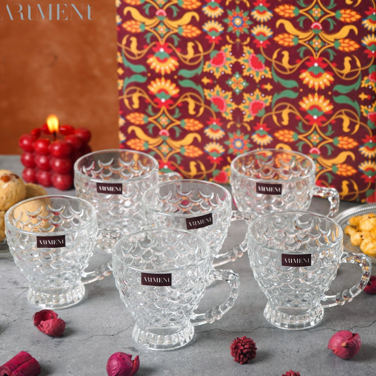 Bohemian Fun Fish Glasbecher Set