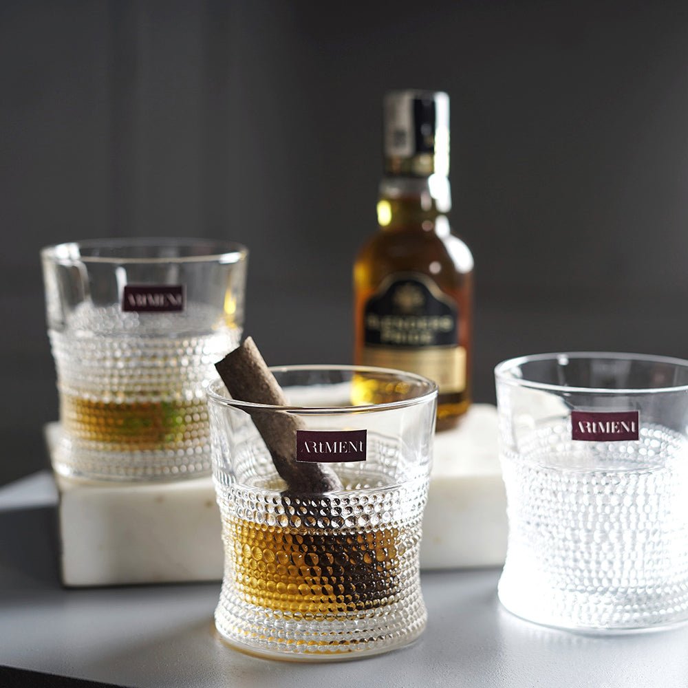 Bohemian Perlen Tropfen Whiskey Becher Set