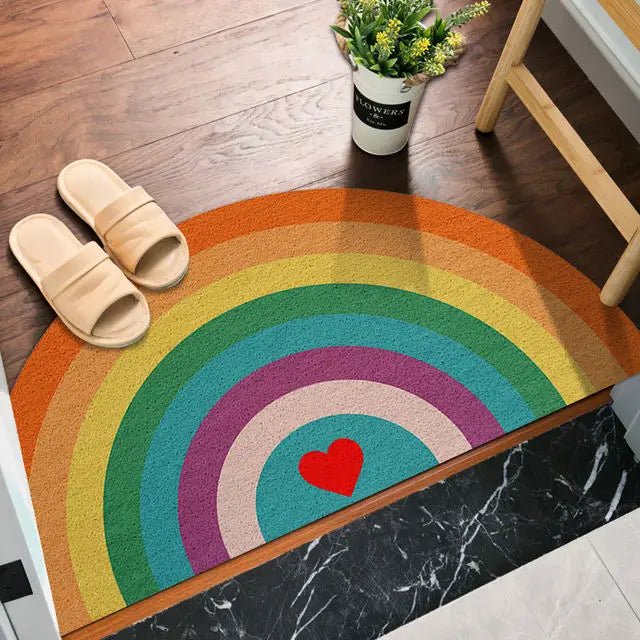 Hellig bunte bedruckte Regenbogen- und Wassermelonen-Türmatte