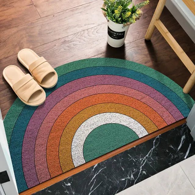 Hellig bunte bedruckte Regenbogen- und Wassermelonen-Türmatte