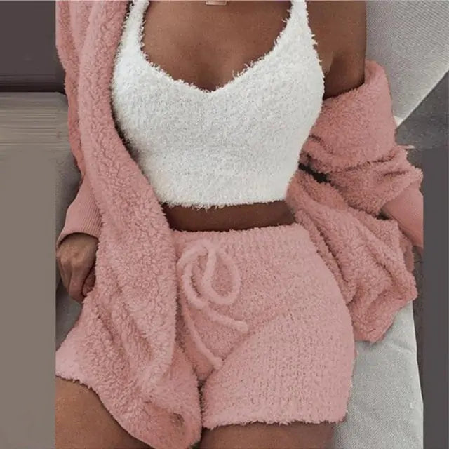 Flanellvelours-Pyjama-Set