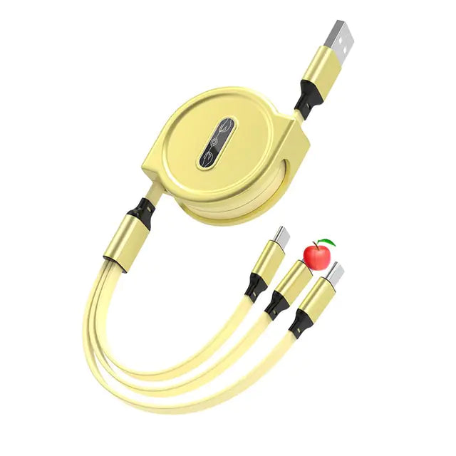 3-in-1-USB-verlängerbares Datenkabel