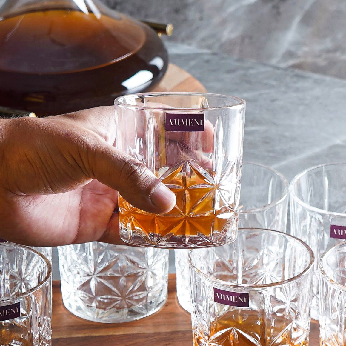 Carved Classics Whiskey Gläser