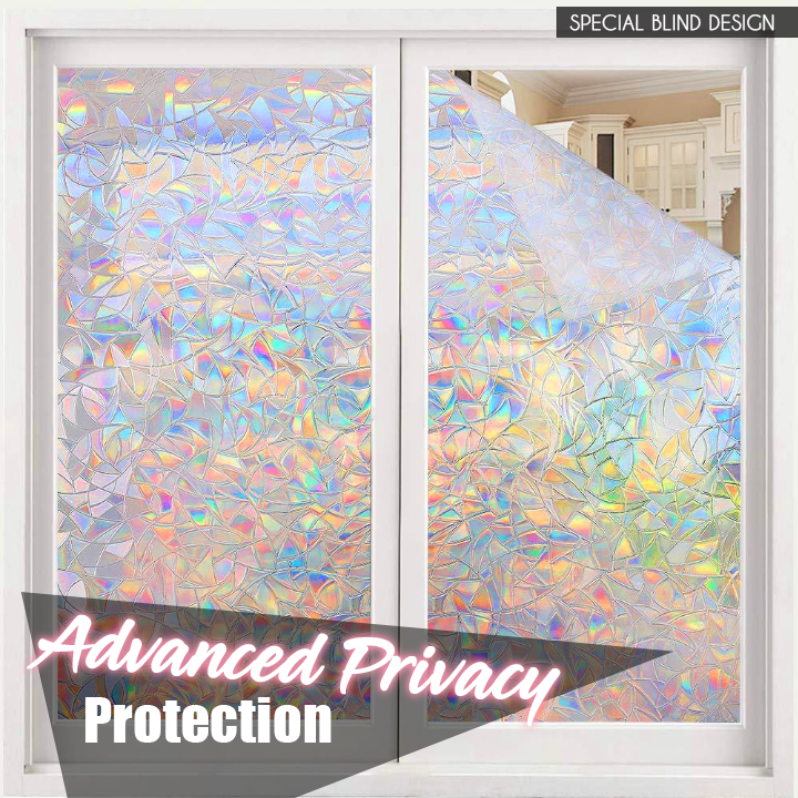 3D Regenbogen Fensterfolie