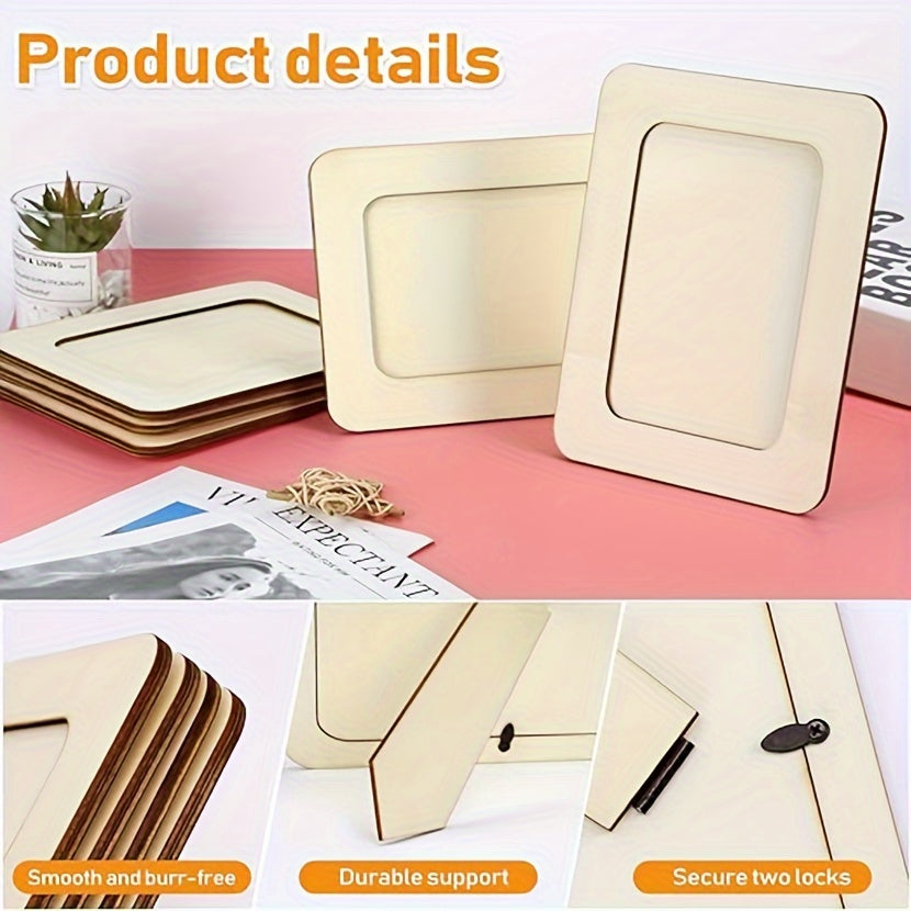 CreativeFrame – Set von 10 DIY Fotohalter Holz