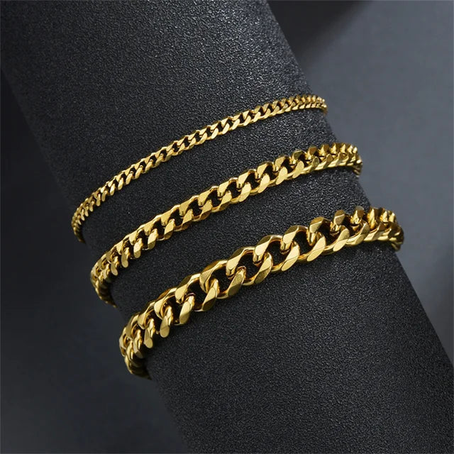 Unisex Einfaches Edelstahlarmband