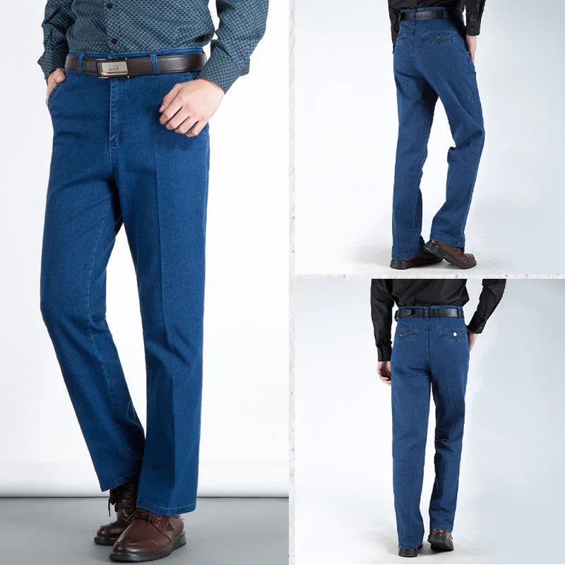 Jeans mit geradem Schnitt und hoher Taille für Herren