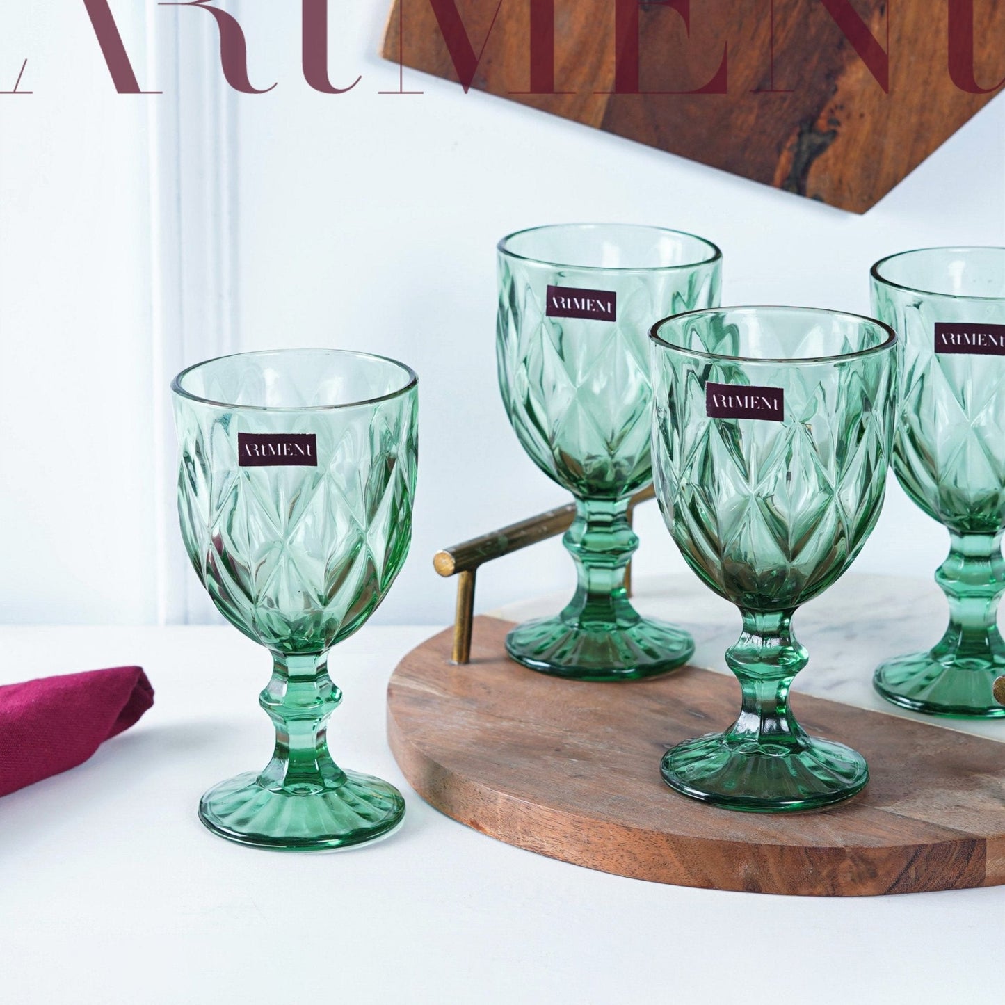 Gepunktete Chalice Weingläser Geschenkbox