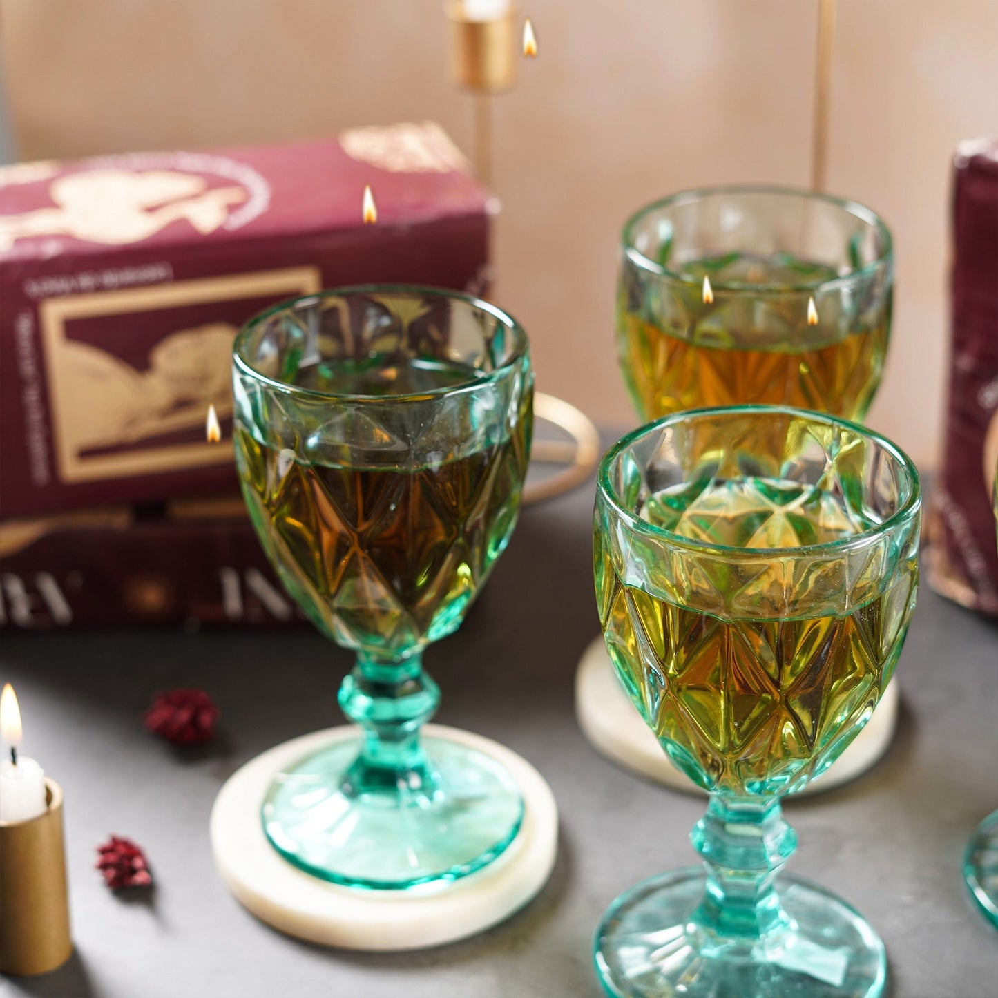 Gepunktete Chalice Weingläser Geschenkbox