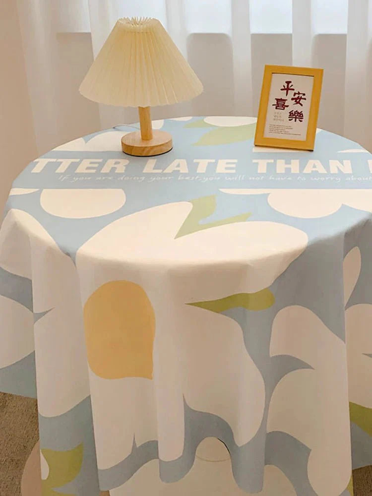 Kariertes Design Runde Baumwoll-Tischdecke