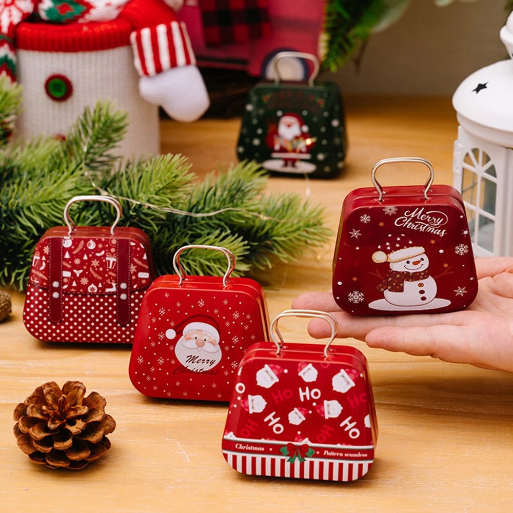 Sandsberg | Weihnachts-Zinn-Geschenkbox-Set – Charmante Metallaufbewahrungsboxen mit Deckeln für Feiertagsleckereien
