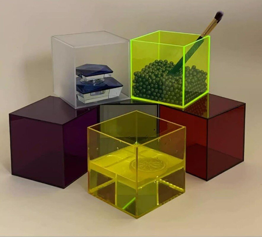 Bunte Acryl Display Aufbewahrungsbox