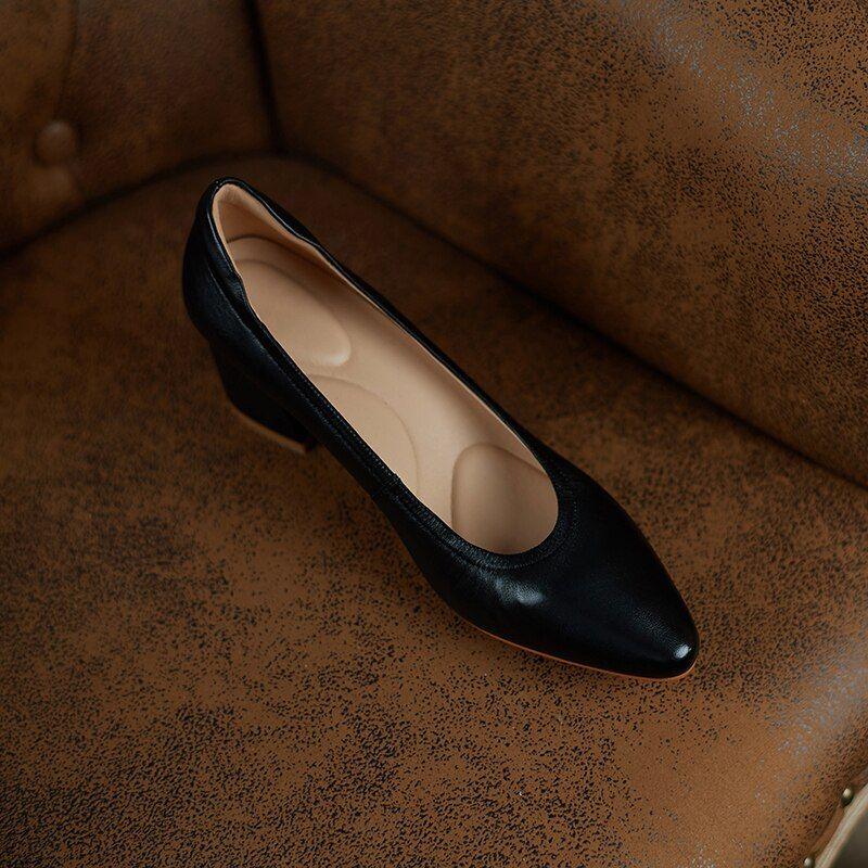 Bequeme High Heels Pumps - Damenschuhe Casual