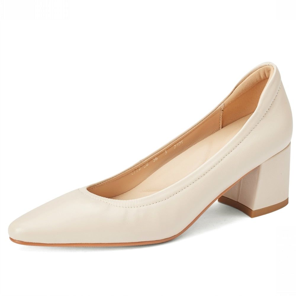 Bequeme High Heels Pumps - Damenschuhe Casual