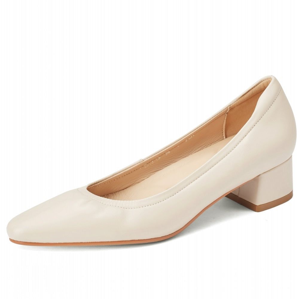Bequeme High Heels Pumps - Damenschuhe Casual