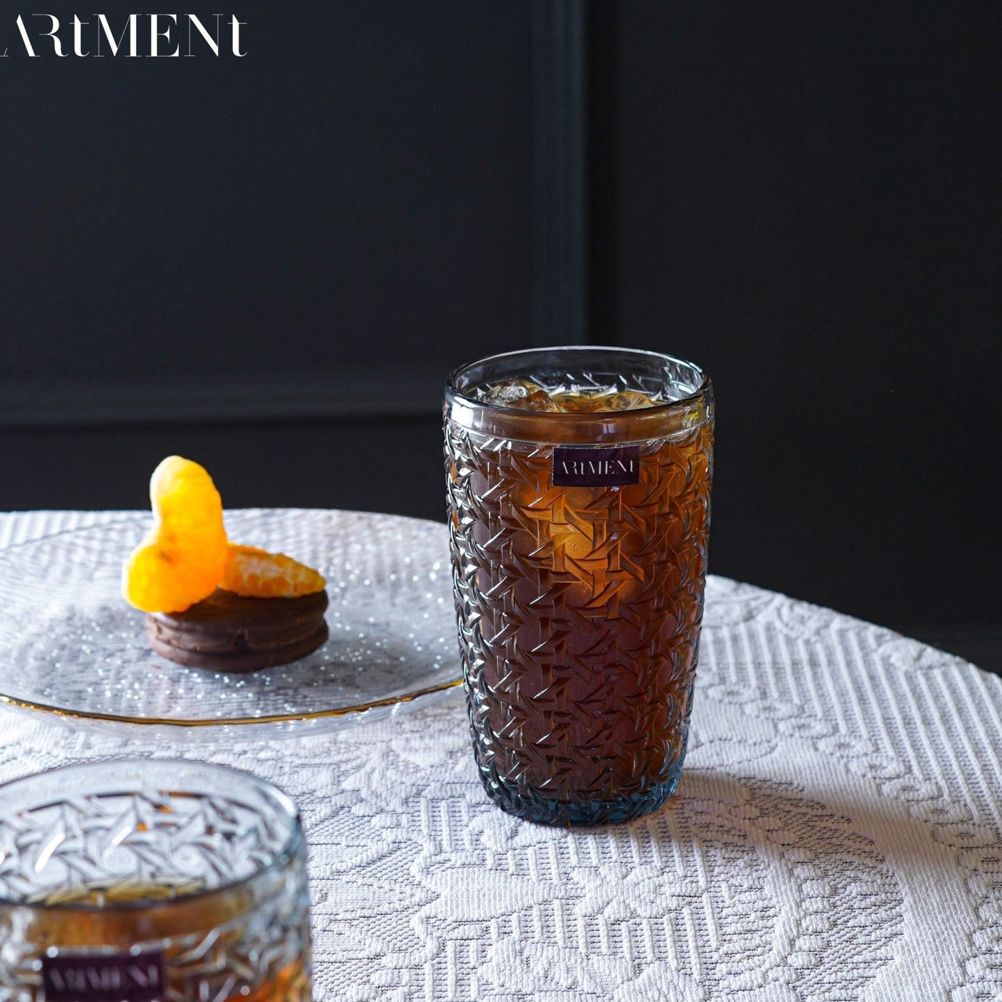 Criss-Cross Eindrücke Tumbler Gläser