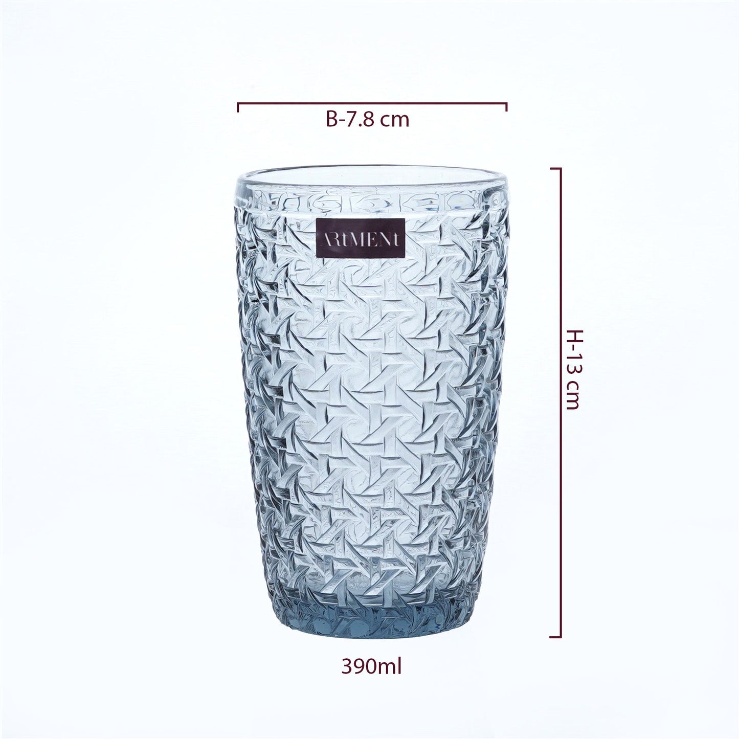 Criss-Cross Eindrücke Tumbler Gläser