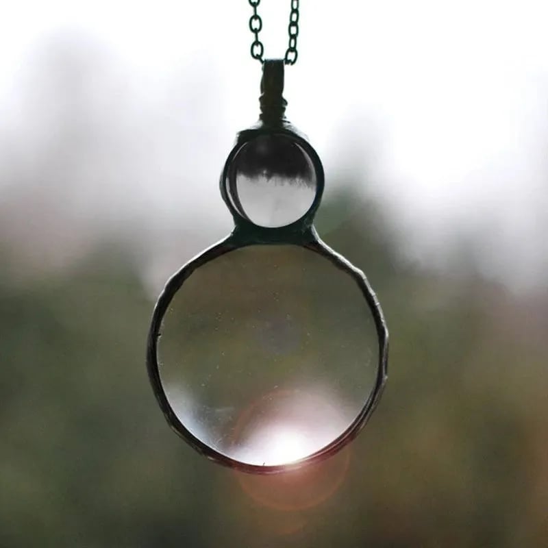 Kette mit Lupe Anhänger
