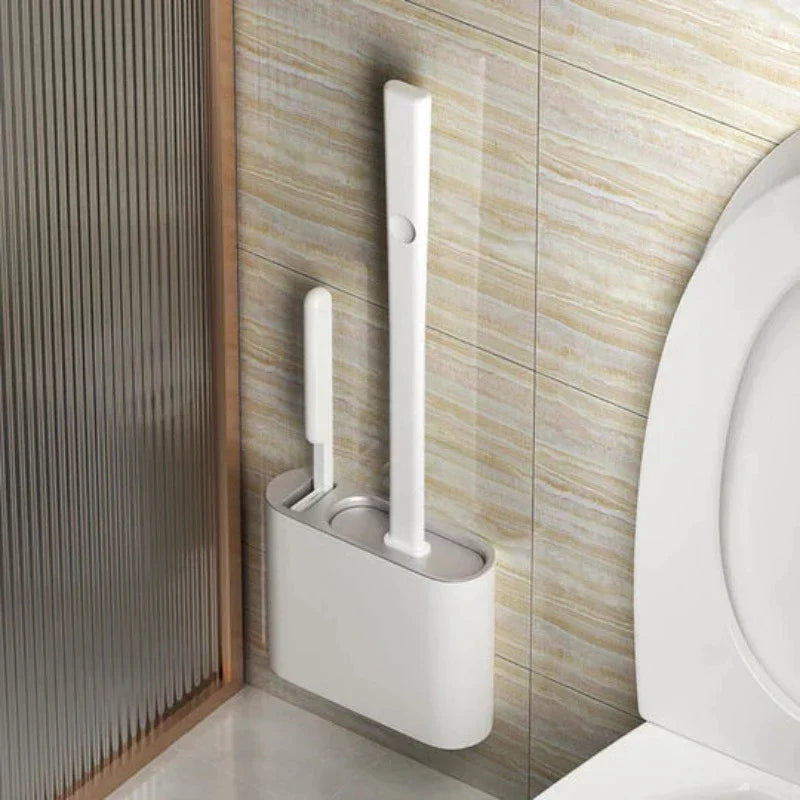 Silicone WC-Bürste mit Wandhalterung – Ultimative Hygienelösung