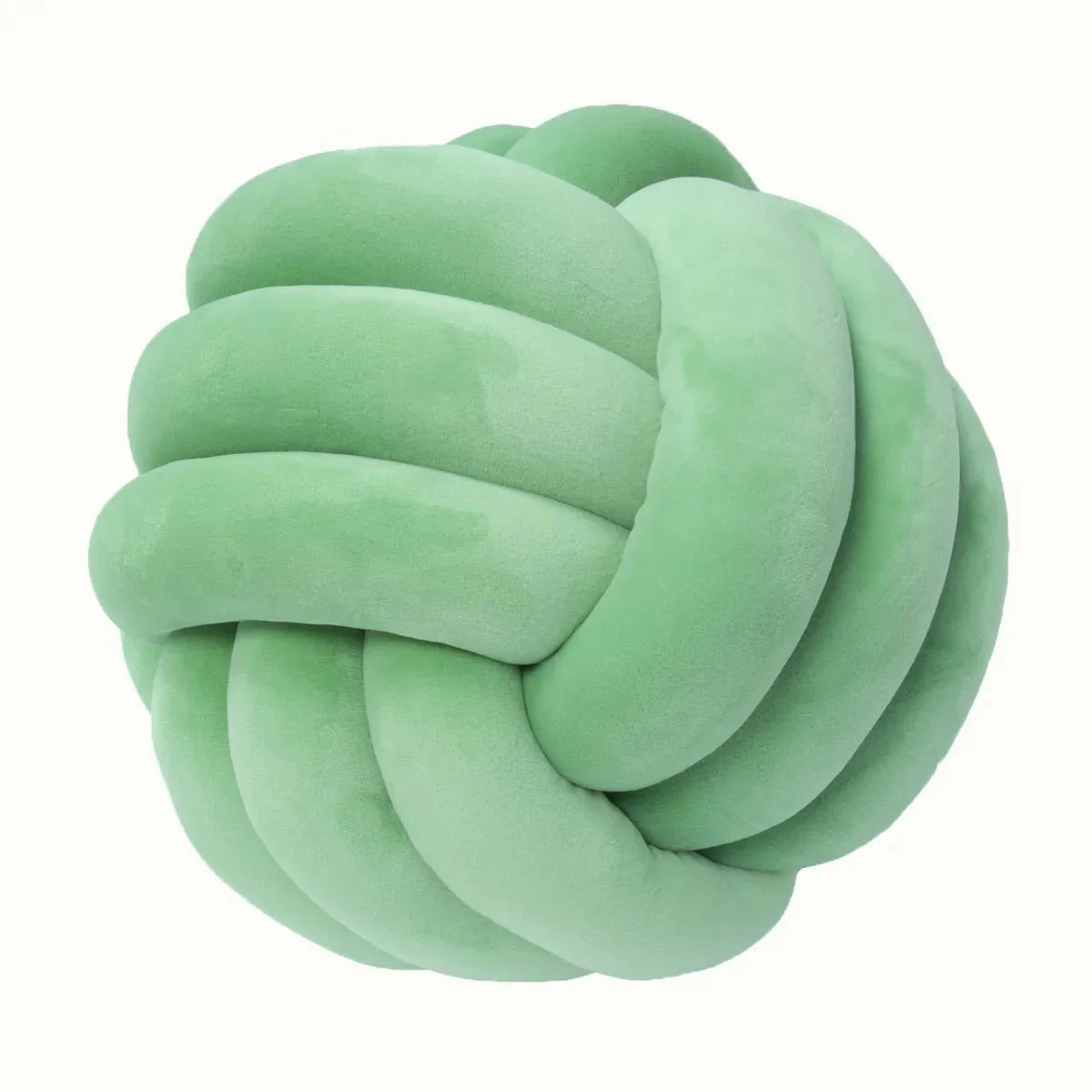 Dekorativer Knoten-Suede-Effekt-Ballweiche Kissen