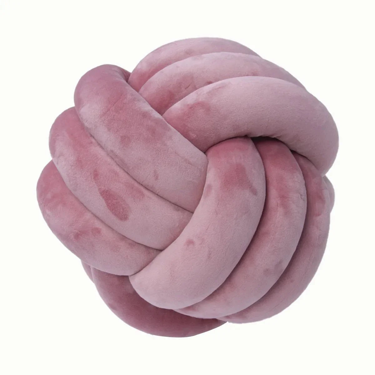 Dekorativer Knoten-Suede-Effekt-Ballweiche Kissen