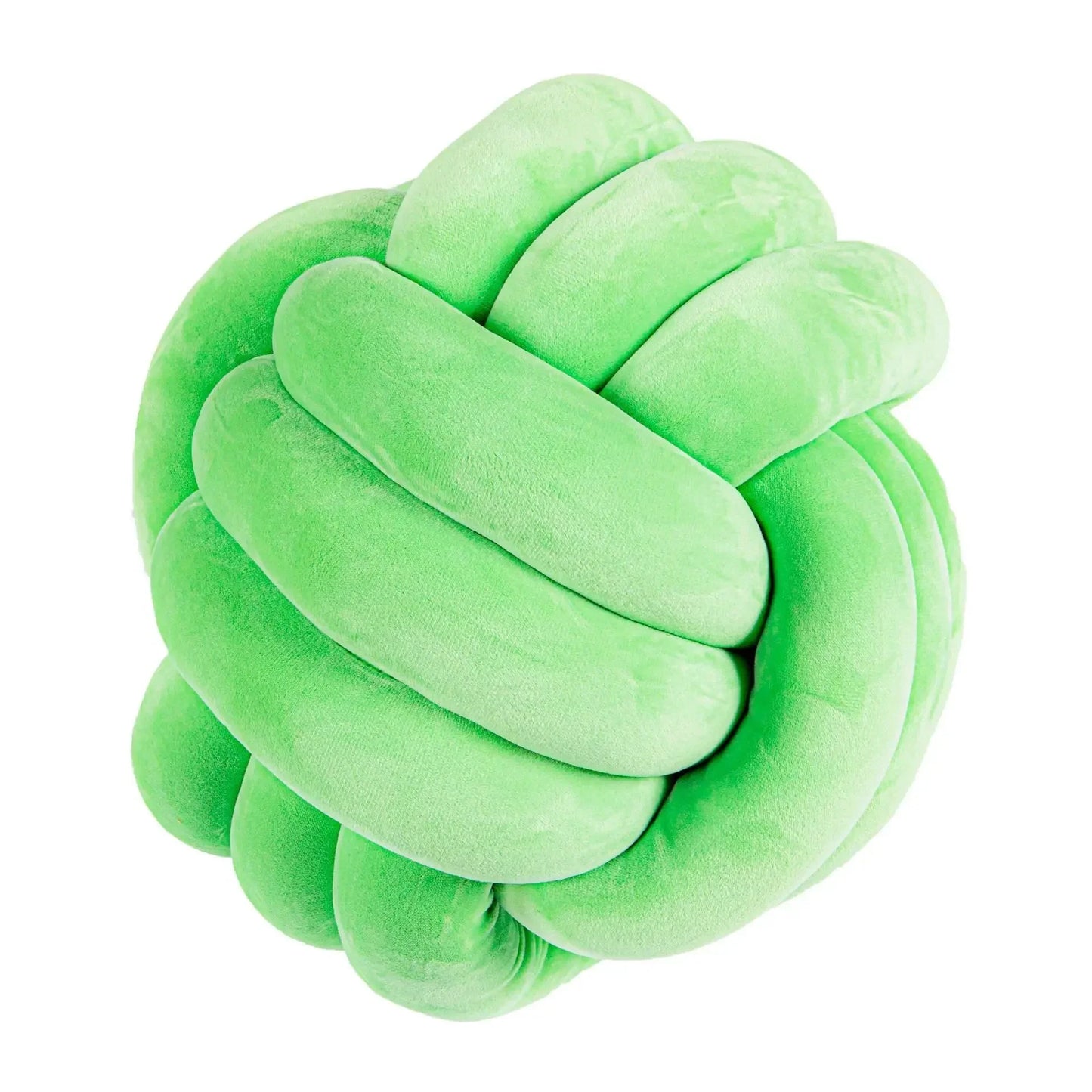 Dekorativer Knoten-Suede-Effekt-Ballweiche Kissen
