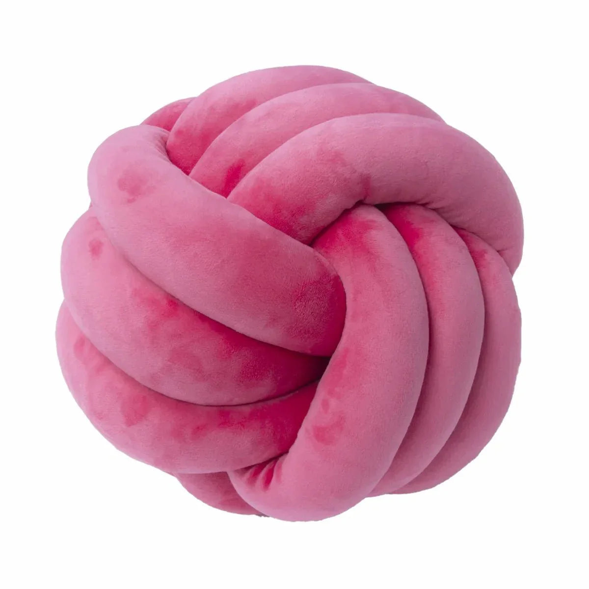 Dekorativer Knoten-Suede-Effekt-Ballweiche Kissen