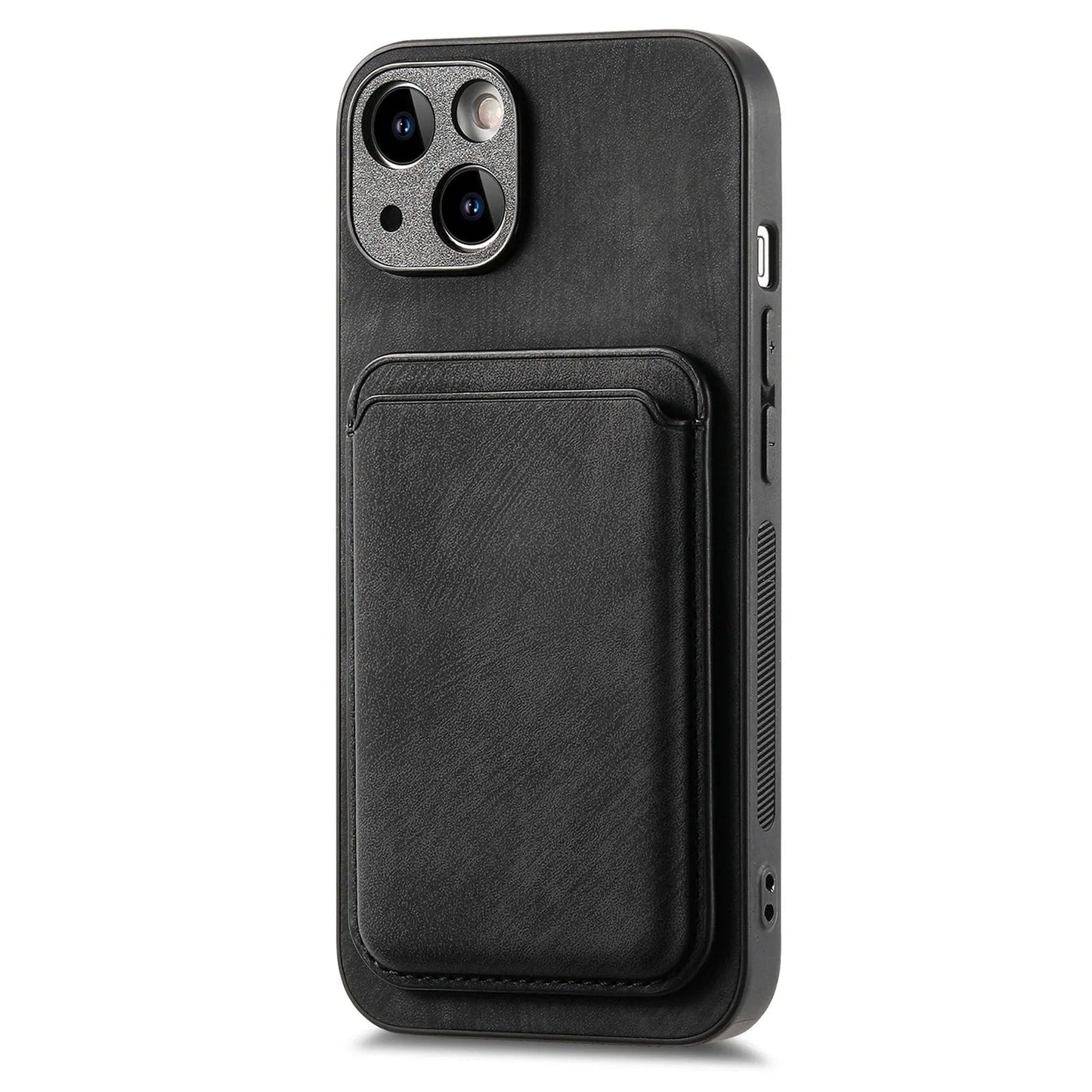 Abnehmbares Magsafe iPhone-Hülle | Magnetische Leder-Kartenhalter