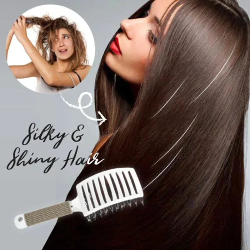 Haarbürste mit Nylonborsten zum Entwirren