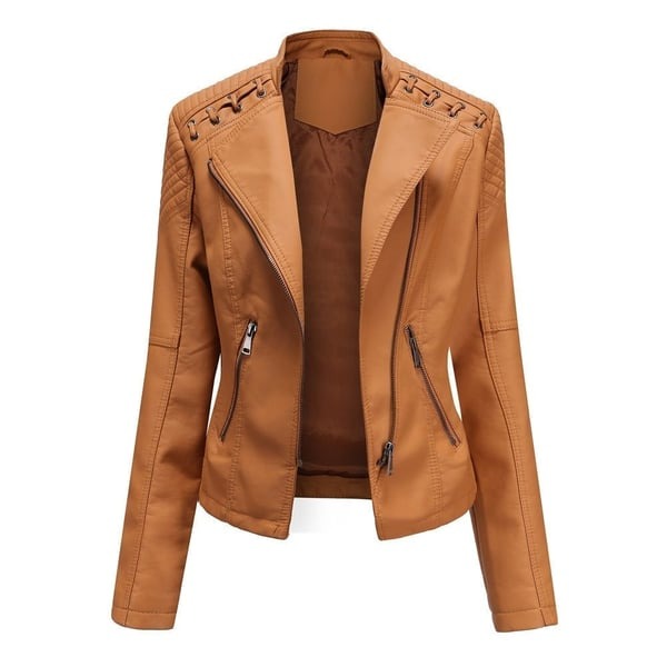 Gewaschene Lammlederjacke