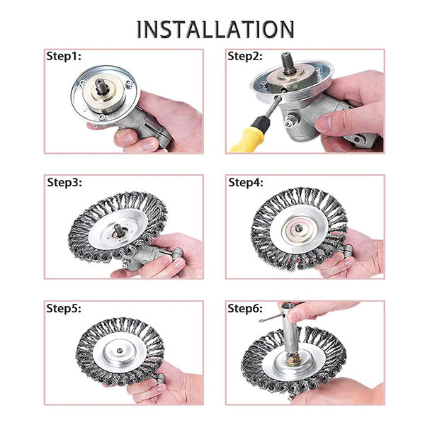 Garron™ Kohlenstoffstahl Unkrautbürste & Trimmer