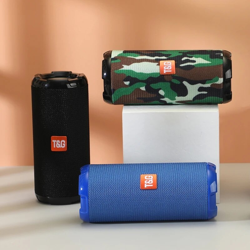 Hochwertiger drahtloser Bluetooth-Lautsprecher: Klein, tragbar, mit lautem Subwoofer, FM-Radio und TF-Kartenunterstützung | Kompatibel mit Apple iPhone, Android, Samsung, iPad, Tablet & mehr