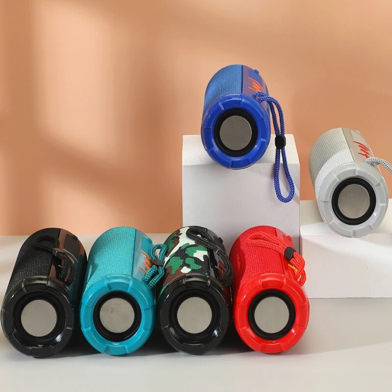 Hochwertiger drahtloser Bluetooth-Lautsprecher: Klein, tragbar, mit lautem Subwoofer, FM-Radio und TF-Kartenunterstützung | Kompatibel mit Apple iPhone, Android, Samsung, iPad, Tablet & mehr