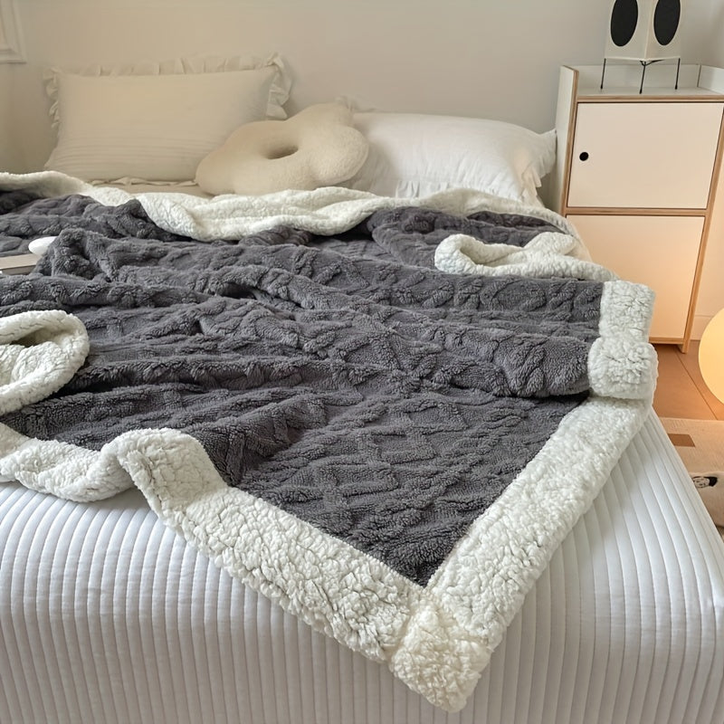 Stilvolle Wendbare Fleece-Decke für ultimativen Komfort und Wärme