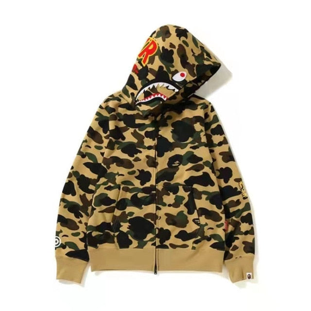 Herren Shark Camouflage Hoodies