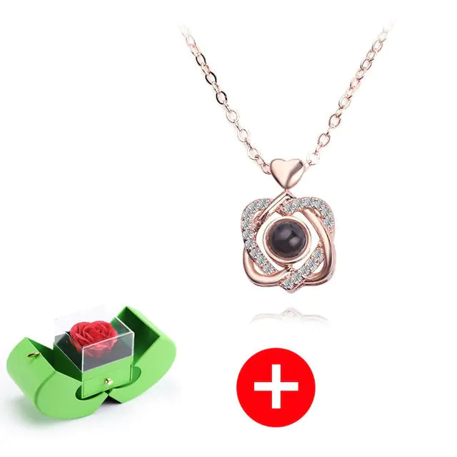 Ewige Blume Apfel Schmuckbox