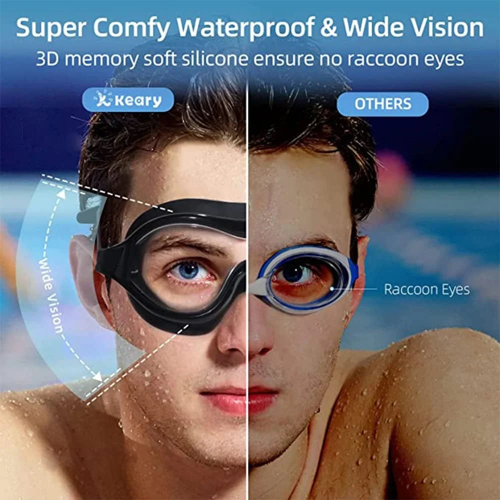 Breitblick Anti-Beschlag Schwimmbrille