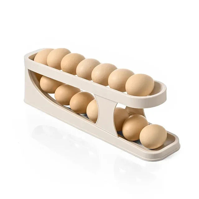 Eierlagerbox Automatischer Scroll-Ei-Halter Eierlagerregal