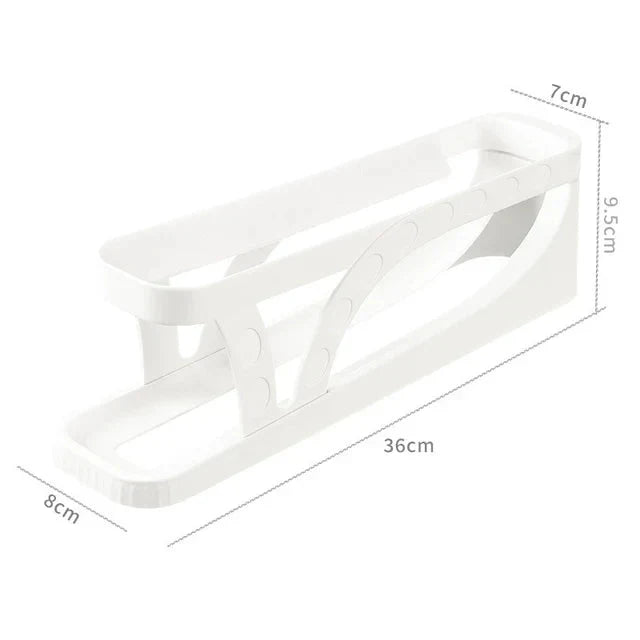 Eierlagerbox Automatischer Scroll-Ei-Halter Eierlagerregal