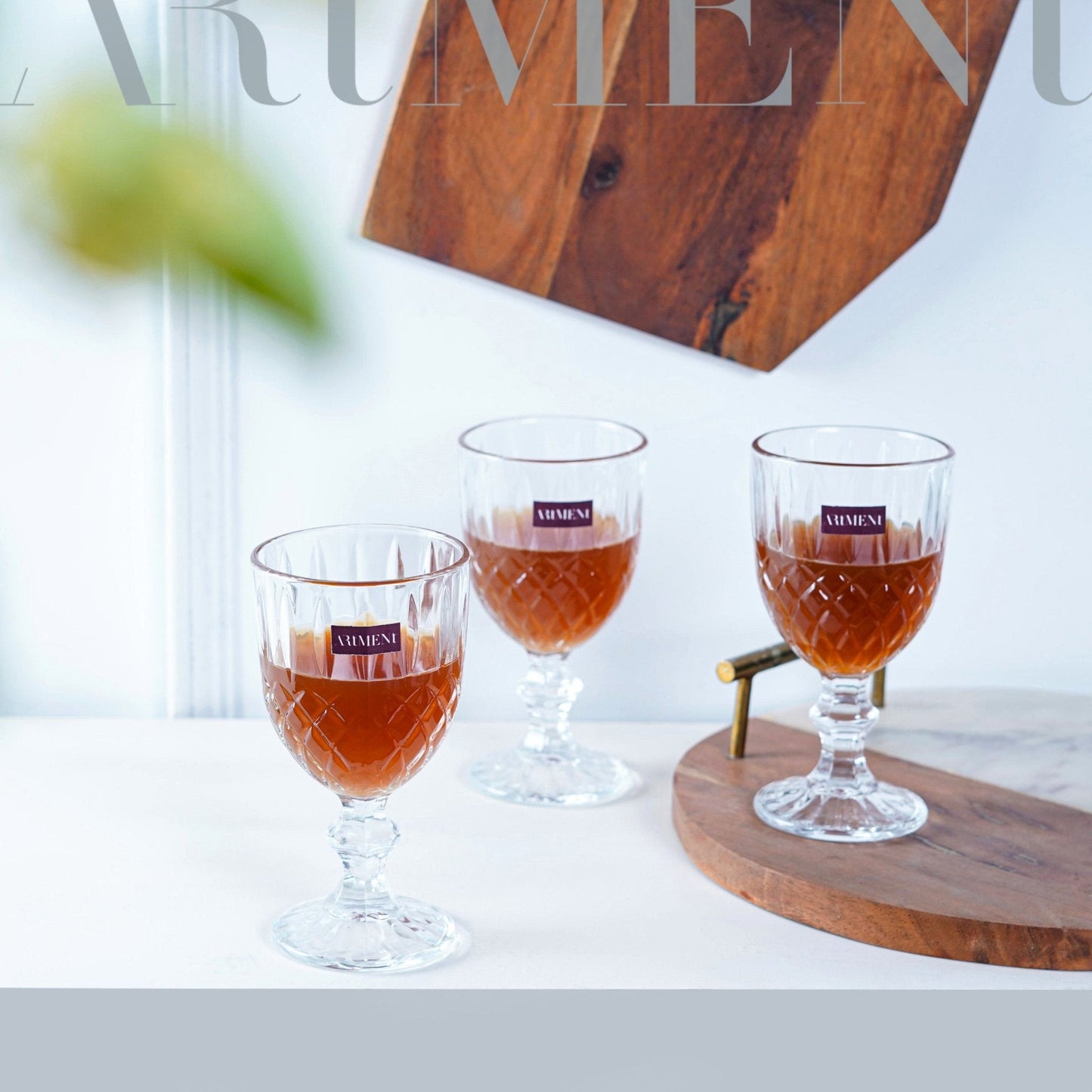 Elegante Ätzung Goblets