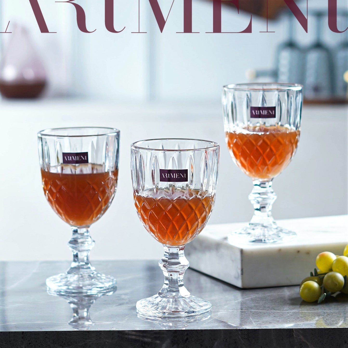 Elegante Ätzung Goblets