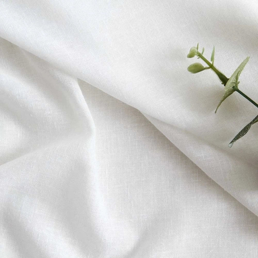 Kira weiße, transparente, weiche Dachvorhänge aus Baumwollmischung